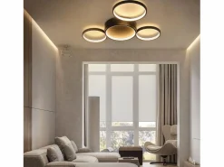 NETTLIFE Lámpara de Techo LED Cálido 29W Moderna con 4 Anillos Lámpara de Diseño Lámpara Decorativa para Dormitorio para Habitación Infantil