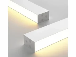 New Luz de Techo LED Negra Moderna 107 CM de Largo Regulable con Control Remoto Lámpara de Escritorio Panel de 32 W para Dormitorio Plafón