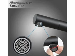 NETTLIFE Mezclador de lavabo Mezclador de agua fría de alta presión Grifo de baño