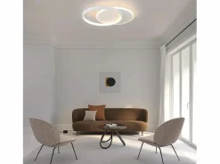Outlet Plafón LED Ajustable con Telécontrol, Blanco. Plafón de 35W, Moderno, Plano y Redondo, de 41 cm de Diámetro. Plafón