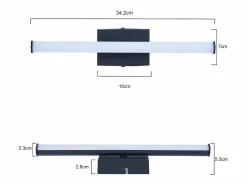NETTLIFE Plafonario salón, plafonario dormitorio: lámpara de salón moderna de 6W 3000K, lámpara de cocina interior de diseño blanco cálido.