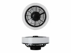 Online NETTLIFE Ventilador de techo LED con iluminación - 39,5cm Moderno, grande y silencioso, mando a distancia, temporizador, 34W, regulable 3000K-6000K Blanco