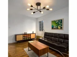Vintage - Lámpara de techo con 6 bombillas E27, salón industrial, , retro, para dormitorio - Lámpara, estilo rústico, lámpara para mesa del comedor. Plafón