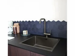 Hot Essebagno New Oslo mezclador para fregadero abatible metalizado Gris