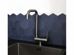 Hot Essebagno New Oslo mezclador para fregadero abatible metalizado Gris