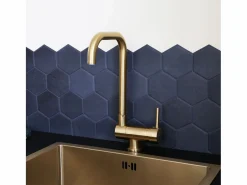Outlet Essebagno New Oslo mezclador para fregadero abatible oro cepillado Dorado