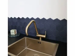 Outlet Essebagno New Oslo mezclador para fregadero abatible oro cepillado Dorado