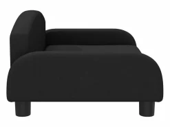 Online Garden Furniture Nezihe Cama para perros de tela negra 70x45x30 cm Negro