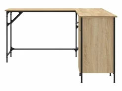 Garden Furniture Nicklas Escritorio madera de ingeniería roble Sonoma 141x141x75 cm