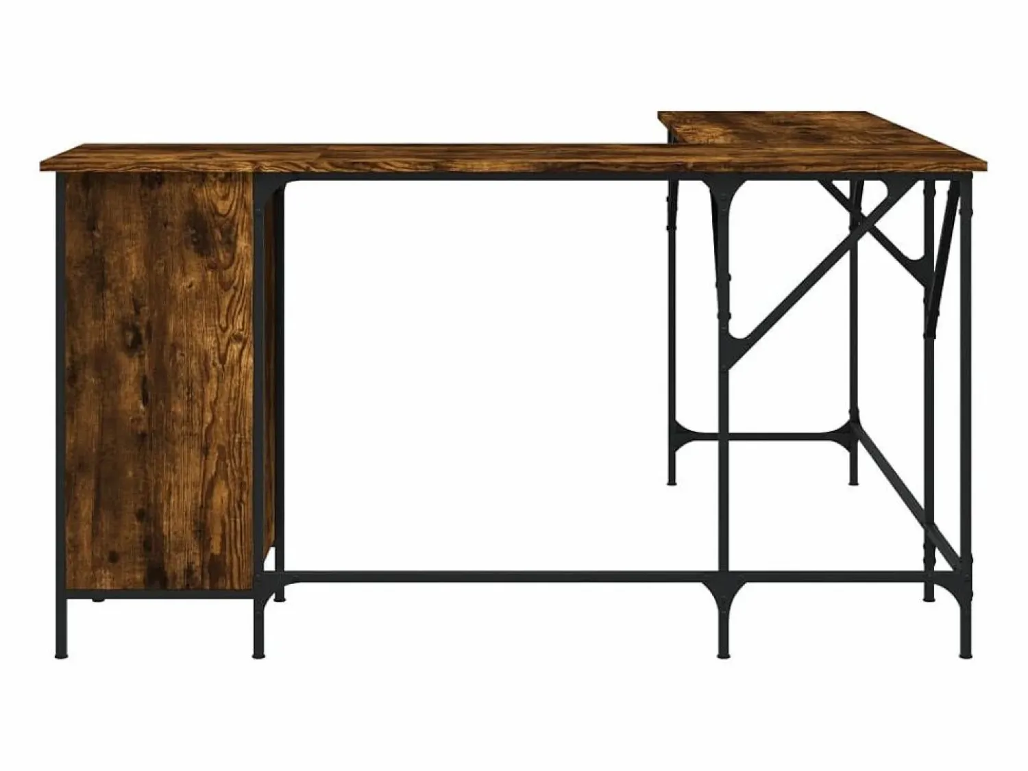 Online Nicklas Escritorio madera de ingeniería roble ahumado 141x141x75 cm Escritorio Rinconero