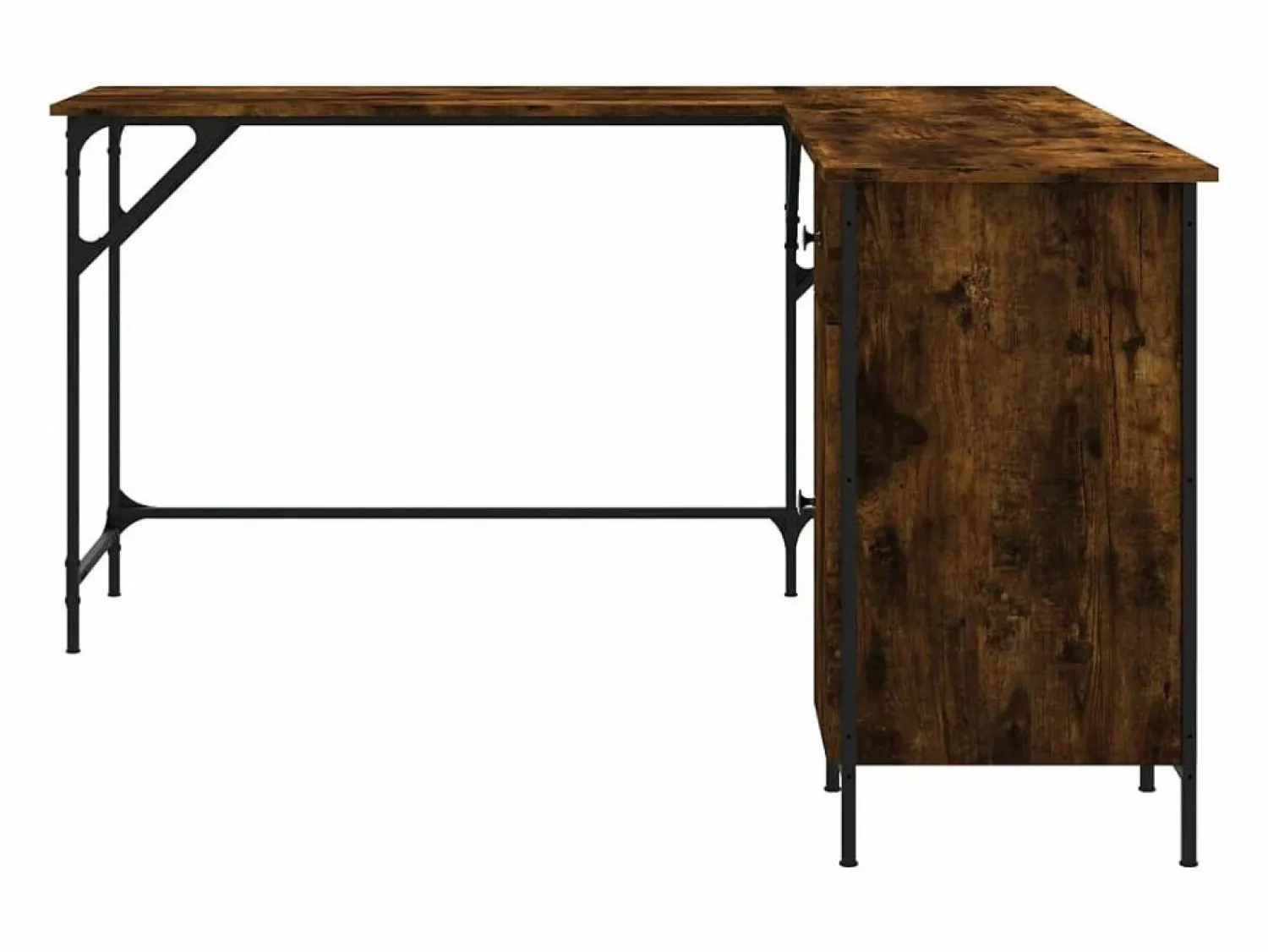 Online Nicklas Escritorio madera de ingeniería roble ahumado 141x141x75 cm Escritorio Rinconero