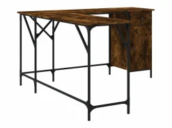 Online Nicklas Escritorio madera de ingeniería roble ahumado 141x141x75 cm Escritorio Rinconero
