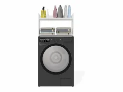 Hot TOPESHOP NINA NP - Armario de baño sobre lavadora con 2 repisas 64×124×30 cm - Blanco