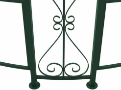 EXPERTLAND NUEVO - Quiosco de jardín TILCARA de metal estilo forja D300 x Alt. 290 cm - Verde