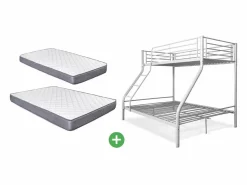 Clearance Oferta: Litera de Matrimonio Metalica + 2 Colchones Cama Litera