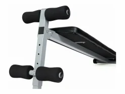 Discount O'Fitness Tabla de abdominales - Dimensiones: 137 x 33,5 x 73 cm - Ideal para la actividad física en casa Negro