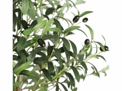 DripeX Oliva artificial 120 cm en macetas, plantas artificiales extraíbles, decoración de plantas s falsas, para interior al aire libre