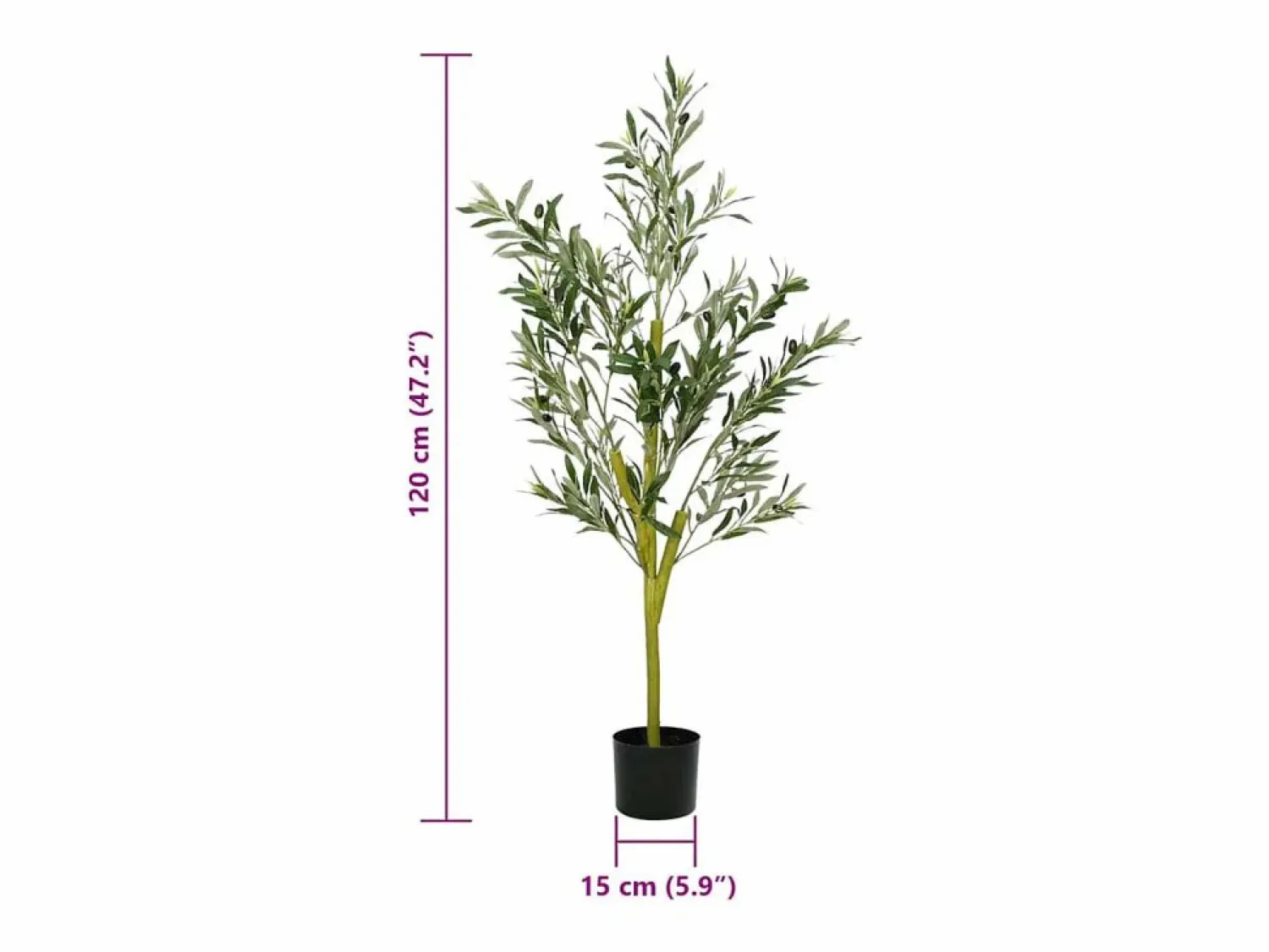 Olivo artificial 450 hojas 120 cm