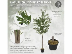 Outlet Olivo artificial Plantas artificiales Árbol artificial Planta artificial en mace Planta Artificial