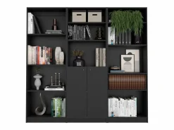 Online TuHome Oracle - Juego de Sala de 3 Piezas con 3 Libreros, Wengué Marru00f3n chocolate