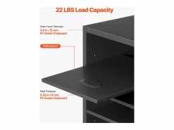 Sale Organizador de Escritorio SucceBuy de Madera para Literatura, 36 Compartimentos, Estantes Ajustables, Gris