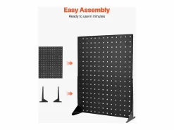 Best Organizador de Paneles Perforados SucceBuy, 44 x 33,5 cm, Lote de 4, Capacidad de Carga 5 kg, Panel Perforado Organizador de Almacenamiento de Acero Laminado Panel De Pared