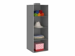 Hot Organizadores de armario colgantes 2 uds con 4 estantes tela ES663131 Gris