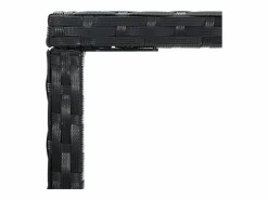 Garden Furniture Orren Mesa alta de jardín ratán sintético y vidrio 70x70x110 cm