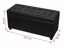 Online Otomana de almacenamiento de cuero artificial Banco Y Pie De Cama|Banco Y Pie De Cama