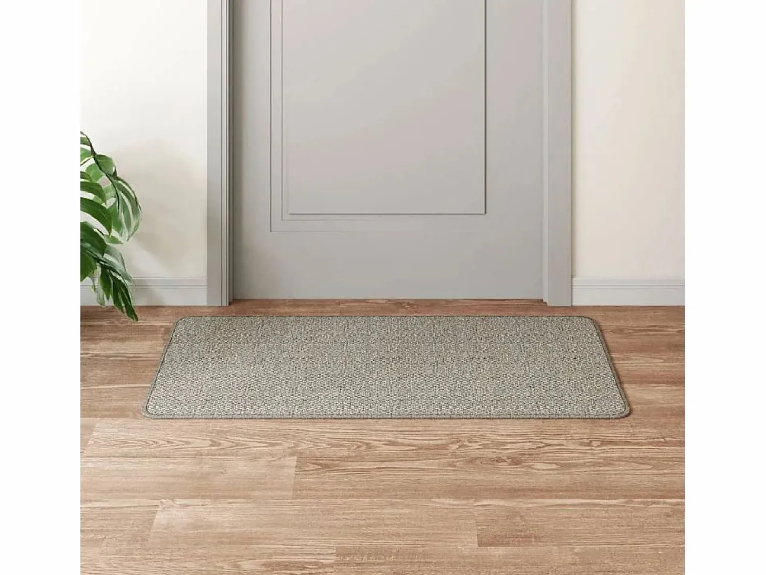 Clearance Garden Furniture Overijse Alfombra de pasillo con aspecto de sisal platina 50x100 cm Topo
