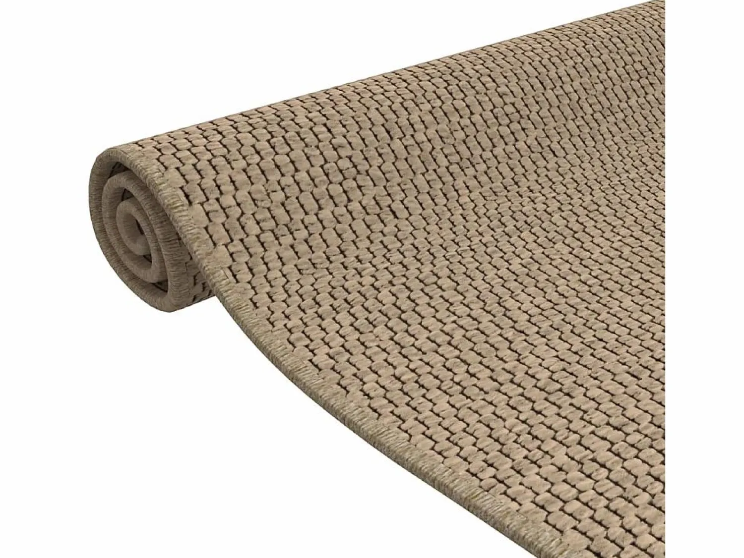 Clearance Overijse Alfombra de pasillo con aspecto de sisal color arena 50x150 cm Alfombra De Pasillo