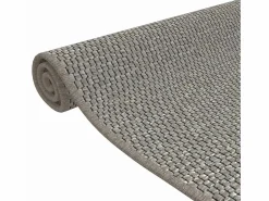 Sale Garden Furniture Overijse Alfombra de pasillo con aspecto de sisal plateada 80x150 cm Plateado
