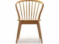 New VS Venta-stock Pack 2 sillas Mura Color Roble, Madera Maciza, 55 x 58,5 x 84 cm Color natural claro
