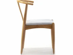VS Venta-stock Pack 2 sillas Rustic Color Roble, Madera Maciza, 55 x 54,5 x 76 cm