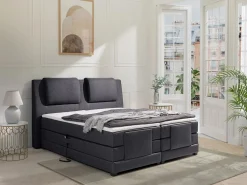 Discount Palacio Pack boxspring CASTEL II de - Color Antracita Gris antracita
