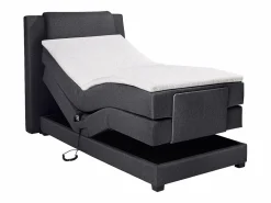 New Pack boxspring relajación CASTEL de - Tela antracita Cama Continental Boxspring|Cama Articulada