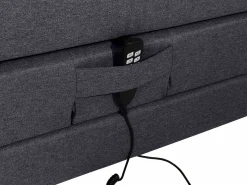 New Pack boxspring relajación CASTEL de - Tela antracita Cama Continental Boxspring|Cama Articulada