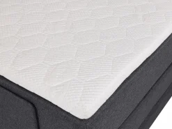 New Pack boxspring relajación CASTEL de - Tela antracita Cama Continental Boxspring|Cama Articulada