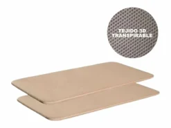 Discount Pack Cama Canguro + 2 Bases de cama tapiz. Somier - 90X190Cm