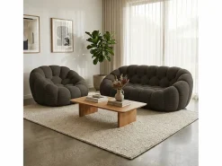 Online Pack Cocoon sofá + sillón - chocolate Marru00f3n chocolate