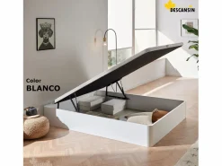 Clearance Pack Colchón + Cabecero + Canapé Abatible Descansin | 180x200 | | Maxima Comodidad | Gran Almacenaje Blanco