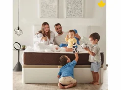 Pack Colchón Descansin + Canapé Abatible 150x200 | Color Chocolate | Maxima Comodidad | Gran Almacenaje Conjunto Colchón Y Somier