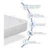 Hot Dormissimo Pack Colchón 90X200 CAMA NIÑOS h14 CM ORION CONFORT + 1 almohada junior 90x35 cm + 1 funda de colchón 90x200 cm