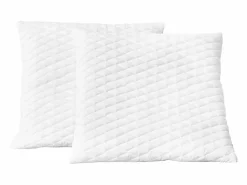 New vidaxl Pack de 2 almohadas Scala espuma viscoelástica blanco 14x80x80 cm