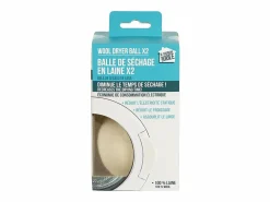 Je Cherche Une Idee Pack de 2 Bolas de Secado de Lana Blanca - Reduce el Tiempo de Secado y la Electricidad Estática