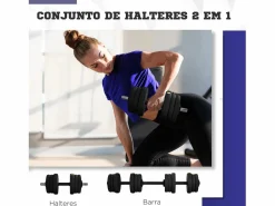 Hot Pack de 2 mancuernas Go 20kg 2 en 1 Aparato De Musculación