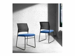 Pack de 4 sillas confidente tapizada en color , 56 cm(ancho) 84/94 cm(altura) 58 cm(fo
