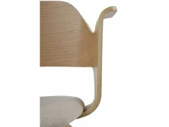 Sale Pack de 4 sillones madera contrachapado roble asiento tapizado Sillas Y Lotes De Sillas