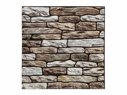 Best Atmosphera Pack de 2 stickers de pared piedra rojo 30x30 cm Topo