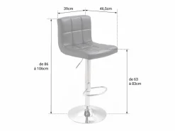 Happy Garden Pack de 2 taburetes de bar s MIKE
